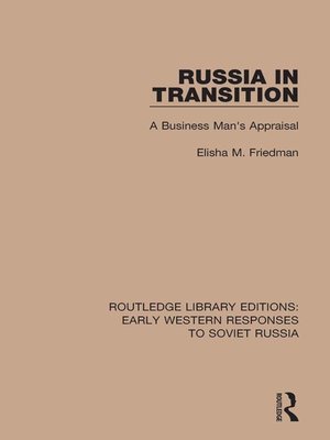 cover image of Russia in Transition